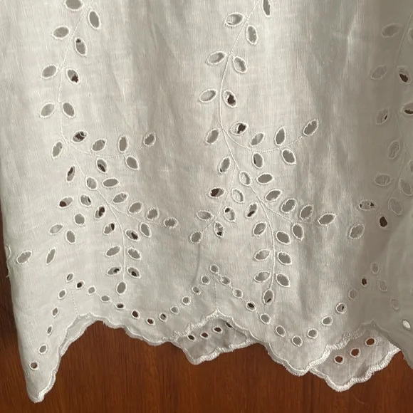 Handmade linen & lace dress from Italy - Picture 7 of 14